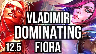 VLAD vs FIORA (TOP) | 6 solo kills, 1000+ games, 9/1/0, 1.5M mastery, Dominating | KR Diamond | 12.5