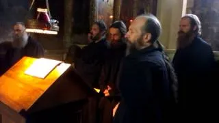 Decani Monks chant, Visoki Decani Monastery 11.5.2014