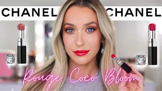 NEW CHANEL ROUGE COCO BLOOM LIPSTICK UNBOXING & REVIEW!