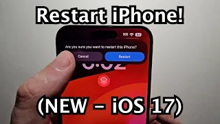 iOS 17 NEW Restart Button How to Set Up! (Any iPhone)