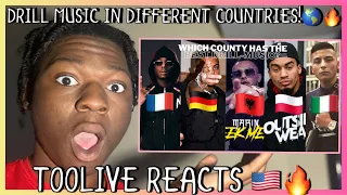 DRILL MUSIC IN DIFFERENT COUNTRIES(ALBANIA🇦🇱, POLAND🇵🇱, FRANCE🇫🇷, GERMANY🇩🇪, ITALY🇮🇹)#AmericanReacts