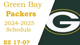 Packers 2024-2025 NFL schedule! (all opponents for next season)