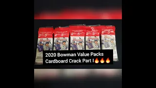 2020 Bowman 5x Value Packs Rip Cardboard Crack Part 1 Gold Top Prospect!