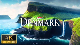 FLYING OVER DENMARK (4K Video UHD) - Relaxing Music With Beautiful Nature Film For Stress Relief