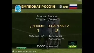 Динамо Москва 1-2 Спартак Владикавказ. Чемпионат России 1995