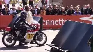 2014 Classic TT 500cc Senior Race - Grid and Startline (2014 Manx Grand Prix)