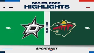 NHL Highlights | Stars vs. Wild - December 29, 2022