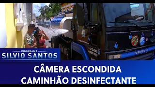 Caminhão Desinfectante - Sanitizing Truck Prank | Câmeras Escondidas (25/04/21)