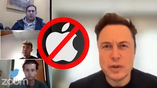 Elon Musk fires Apple Twitter Meeting DUB