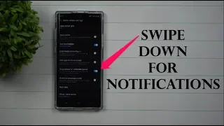 Quick & Easy Access To Notification Panel - Swipe Down