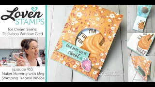 Ep 453: NEW In Color Peekaboo DSP Card - Unbounded Beauty Stampin' Up!®'s Ice Cream Swirl Dies