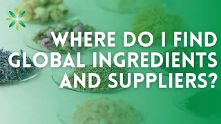 Where do I find global Ingredients and suppliers?