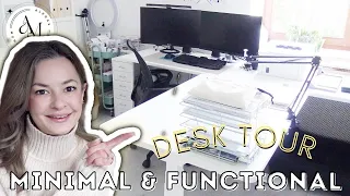 DESK TOUR 🏡 minimal & functional 🏡 Schreibtischtour