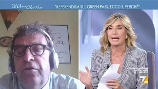 Battibecco tra Myrta Merlino e il giurista 'No green pass' Ugo Mattei: "Lei è vaccinato?", ...