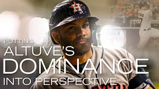 What we didn't expect to learn when examining Jose Altuve's dominance