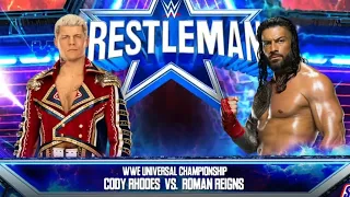 Cody Rhodes Vs Roman Reigns WWE Universal Championship #WWE #WWE2K24 #Wrestlemania