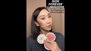 DIOR FOREVER LUMINIZERS | Cheek Swatches & First Impressions