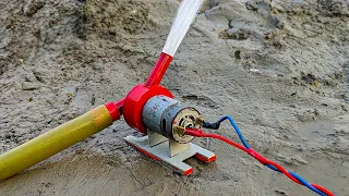 How To Make High Pressure DC Water Pump Using 12v RC Motor