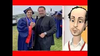 Arnold Schwarzenegger congratulates graduating son