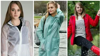 Shiny nylons raincoat fashion lifestyle