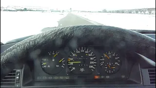 1986 W124 300Dturbo drive at Winter Japan