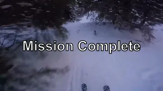 Skiing through forest with no mercy! REVERSE EFFECT