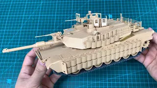 BUILD M1A2 SEP ABRAMS TUSK II by RYEFIELD MODEL (part6 - Assembly completed)