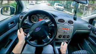 2009 Ford Focus Mk2 [1.6 TDCI 90 HP] | POV Test Drive #893 Joe Black