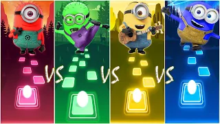 Minions With New Colors - Minions Banana Song - Tiles Hop EDM Rush!