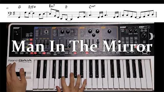 Man In The Mirror - Michael Jackson -Synth Bass Cover(with Score)