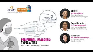 Topic: PERIPHERAL, I.V ACCESS: TYPES & TIPS | Yashoda Hospitals Hyderabad