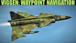 AJS37 Viggen: Navigating & Adding Waypoints | DCS WORLD