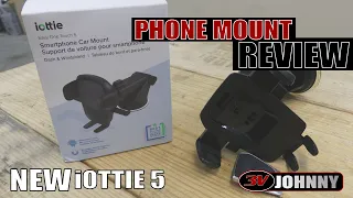REVIEW:  iOttie Easy One Touch 5 Phone Mount #3vjohnnyreviews