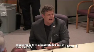 Wheat Ridge City Council Study Session 7-19-21