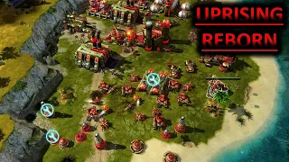 C&C Red Alert 3 - Uprising Reborn Mod - Me And ItzTeeJaay vs 2 Brutal AI - I Get Paddled Hard