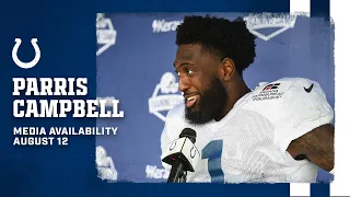 Parris Campbell Training Camp Availability | August 12