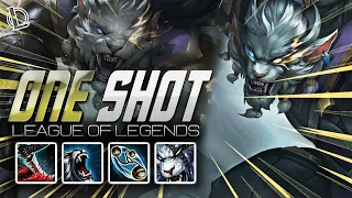 RENGAR MONTAGE - ONE SHOT | Ez LoL Plays #651 [60 FPS]