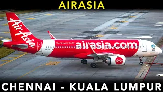 AIRASIA | Airbus A320 Neo | REVIEW of the WORLD'S BEST LOW COST airline - Chennai to Kuala Lumpur