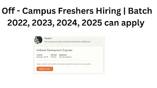 Freshers Off - Campus Hiring | CloudSEK Internship | Anakin | 2023, 2024, 2025 Batch can apply