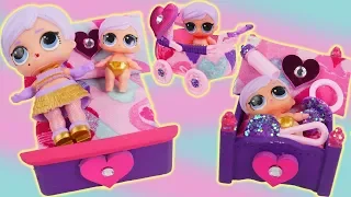 Slumber Party Custom Bunk Beds Bedroom Set for LOL Surprise Morning + Barbie Routine