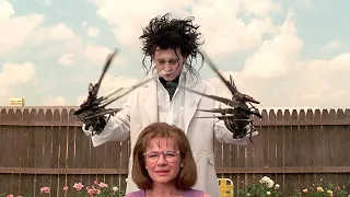 إيده عبارة عن مقصات، والناس بتكرهه وبتخاف منه Edward Scissorhands