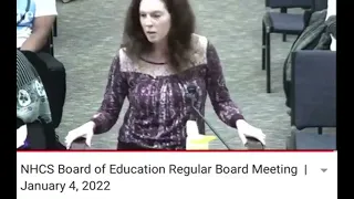 NHCS Board of Education Regular Board Meeting | January 4, 2022