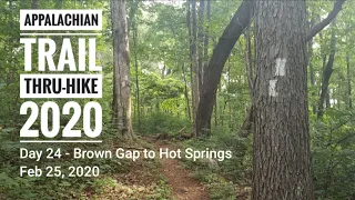 2020 Appalachian Trail Thru-hike: Day 24 - Brown Gap to Hot Springs