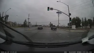 Douchebag Dodge rolling coal on Prius