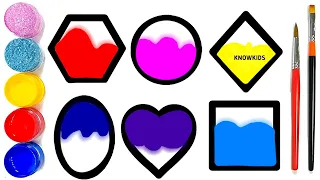 Shapes drawing activity learning video for Preschool kids & Toddlers,learn to draw different shapes.