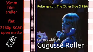 Poltergeist II: The Other Side (1986) 35mm film trailer teaser, flat open matte, 2160p