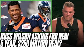 Russell Wilson Reportedly Asking For 5 Year, $250 Million Contract | Pat McAfee Reacts