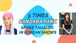 5 Times Sandara Park Spoke Tagalog in Korean Shows