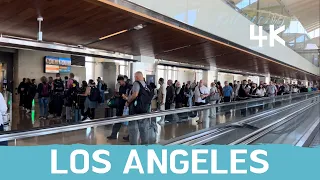 4K Virtual Walks - Los Angeles International Airport Walking Tour | Terminal B | Tom Bradley