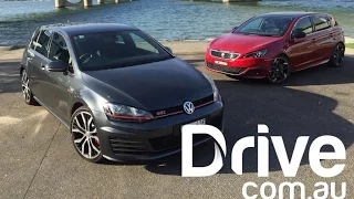 2016 Volkswagen Golf GTI Performance v Peugeot 308 GTi 270 | Drive.com.au